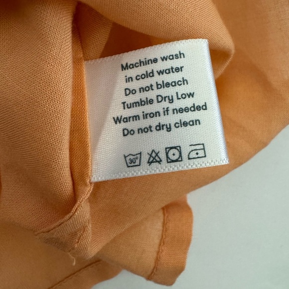 Roller Rabbit Minimalist Camisole Slip Midi Knee Length Dress Orange-Peach,SZ XS - Picture 9 of 11